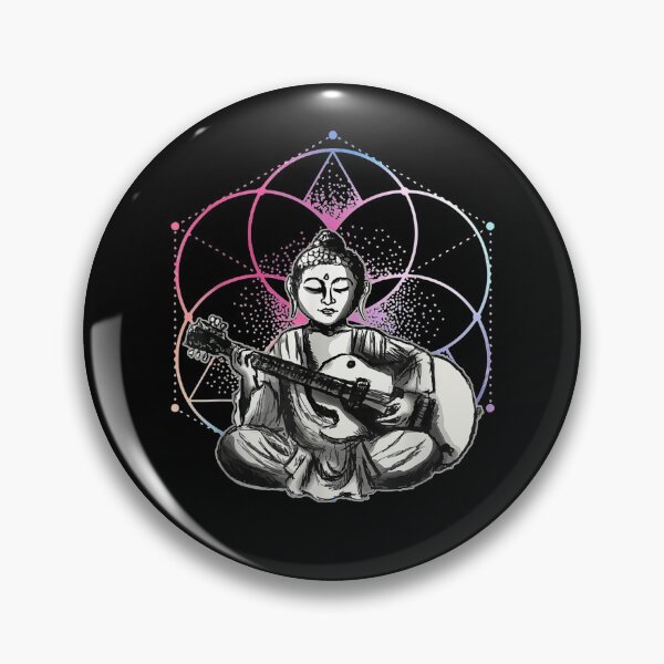 Item preview, Buddha Playing Guitar designed and sold by Peace And Yogi.