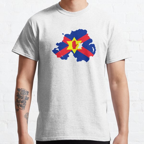 Ulster Nation Flag Map of Northern Ireland Classic T-Shirt