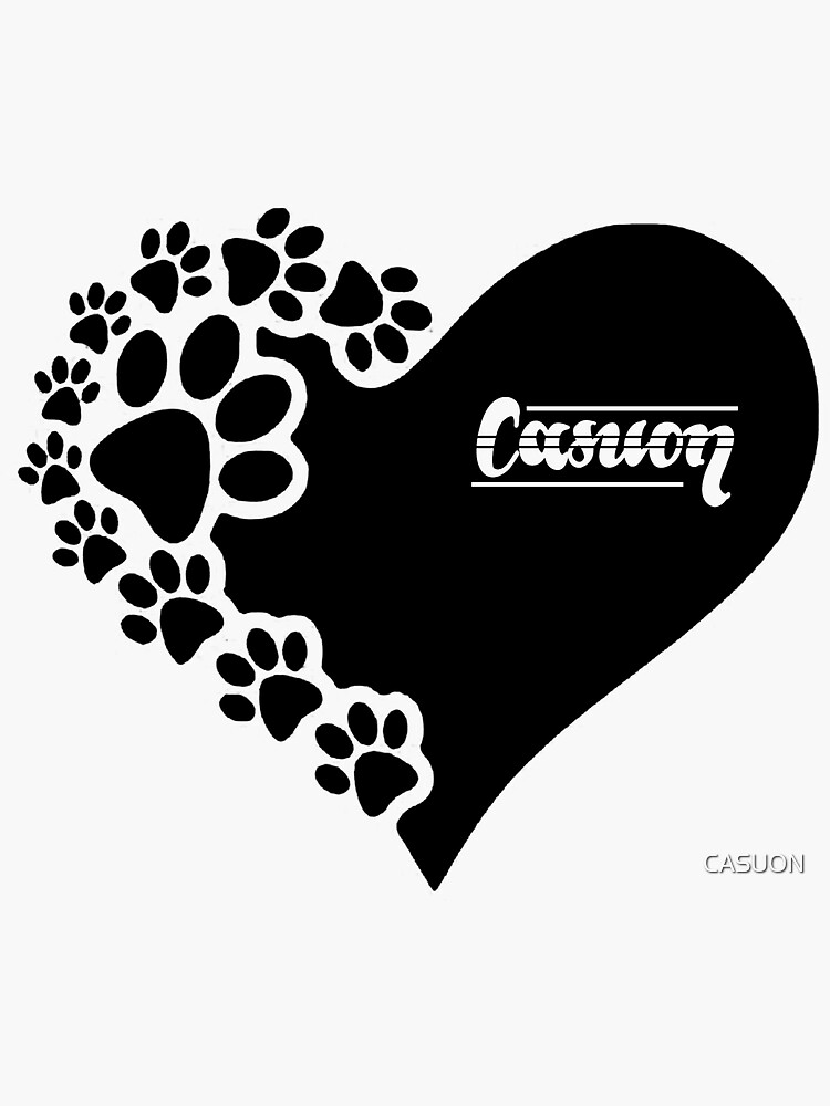 Thumbnail 3 of 3, Sticker, Paws - For all the dog lovers designed and sold by CASUON.
