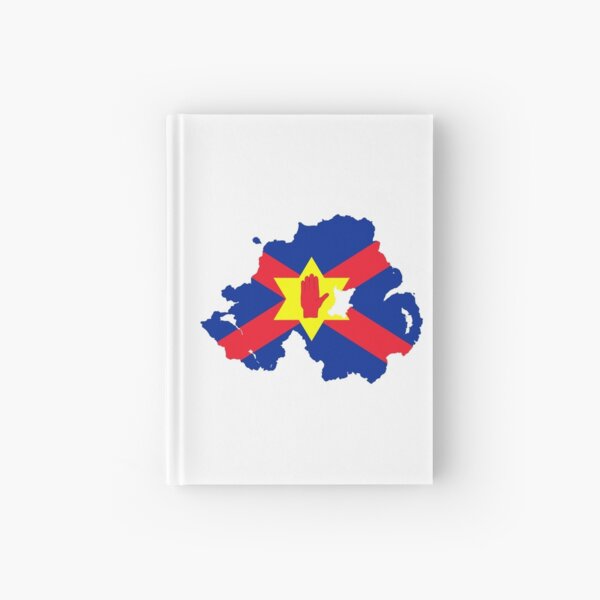 Ulster Nation Flag Map of Northern Ireland Hardcover Journal