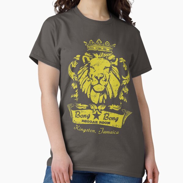 Vista previa del artículo con la obra «Reggae Reggae Bar Famoso pub Bob Vintage Lion Graphic Marley Band Concierto Música Rastafari Jamaica», diseñado y vendido por Gilano.
