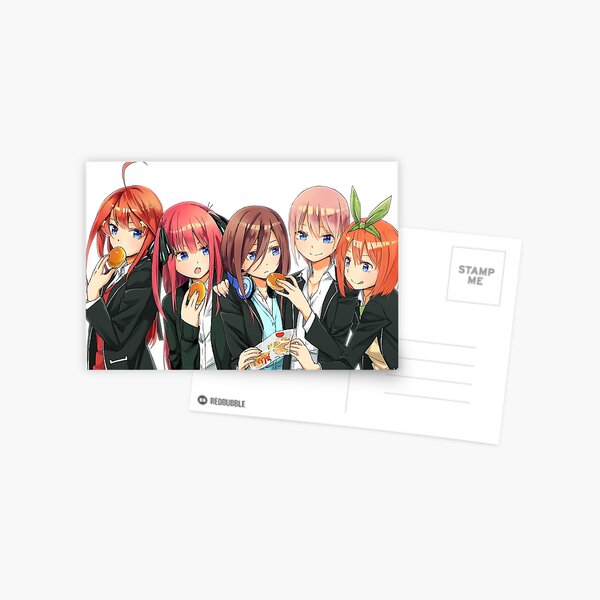 5Toubun no Hanayome - Quintuplets Postcard for Sale by Kami-Anime