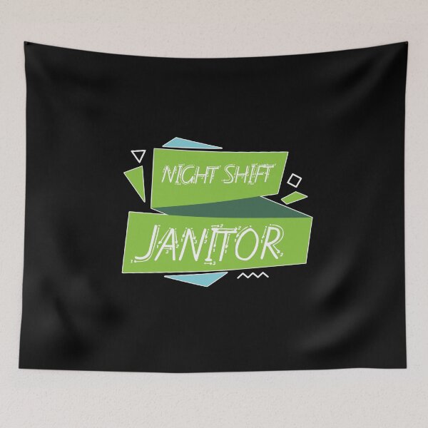Item preview, Night shift janitor designed and sold by hicham4you.