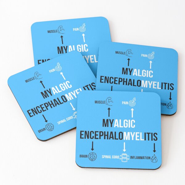Item preview, ME/CFS Awareness: Black, white and blue ME definition diagram  designed and sold by Chantelle  Spies.