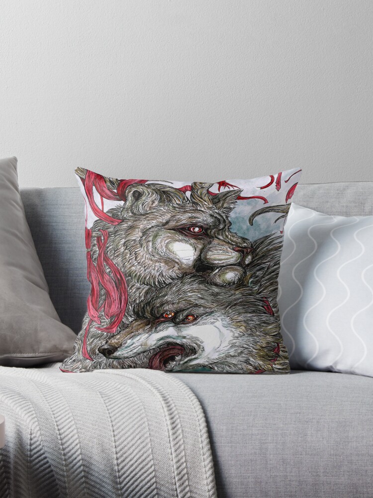 Thumbnail 1 of 4, Pillow, All Seeing designed and sold by WOLFSKULLJACK.