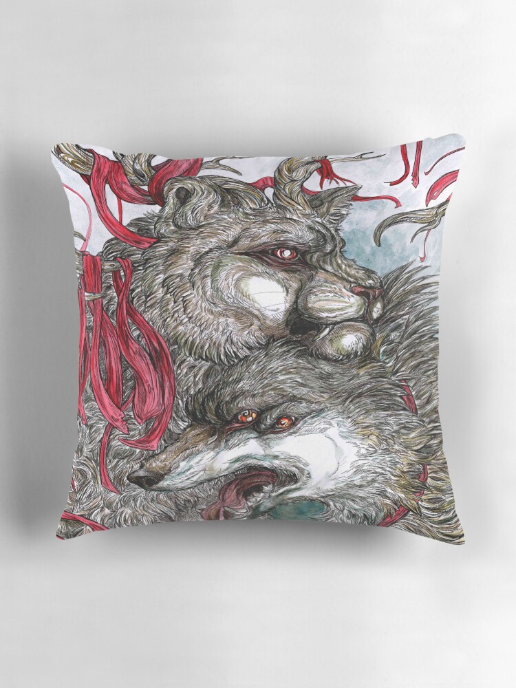 Thumbnail 3 of 4, Pillow, All Seeing designed and sold by WOLFSKULLJACK.