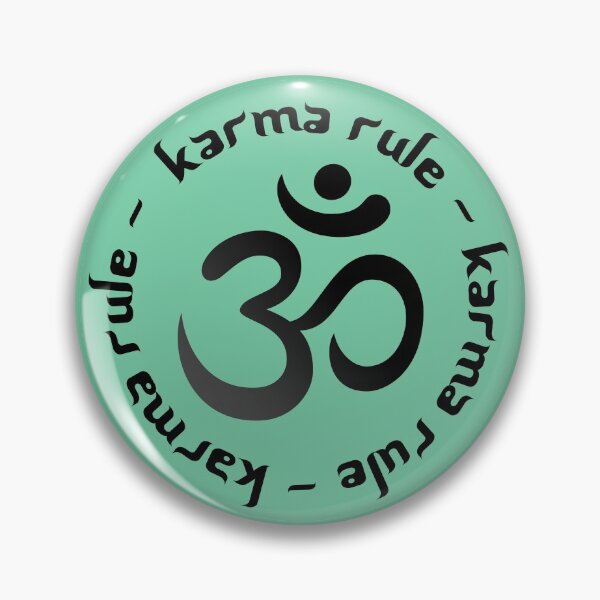 Item preview, Karma Rule - Classic Black Ohm on Mint Green designed and sold by NoMatterLab.