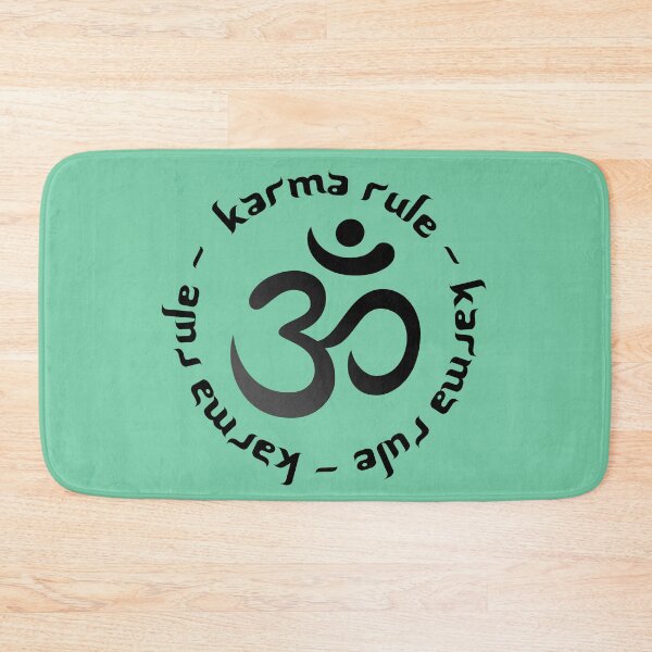 Item preview, Karma Rule - Classic Black Ohm on Mint Green designed and sold by NoMatterLab.