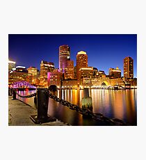Boston Harbor Cityscape Photographic Print