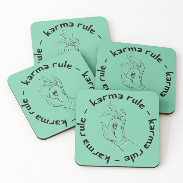 Artikelvorschau, Karma-Regel - Alle sehen Meditation Auge - Mintgrün entworfen und verkauft von NoMatterLab.