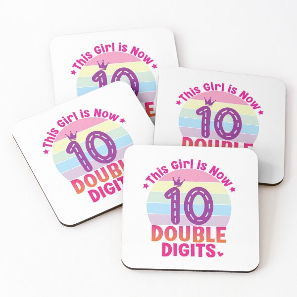 Item preview, This Girl Is Now 10 double digits - Birthday girl designed and sold by Studio624.