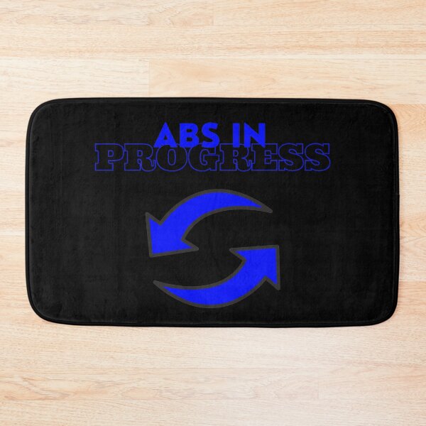 Item preview, ABS IN PROGRESS BLUE || FITNESS ADDICTED || GYM FOR LIFE designed and sold by RominaMD.