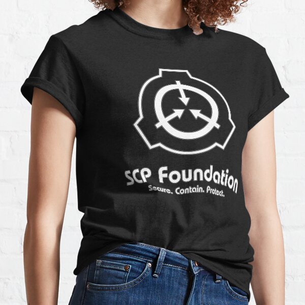 Scp T Shirts Redbubble - scp logo t shirt roblox
