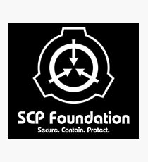 SCP Foundation (in White) Photographic Print