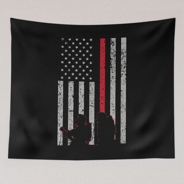 Item preview, BRAVERY COURAGE HONOR FIREFIGHTER AMERICAN FLAG  designed and sold by Princez21.