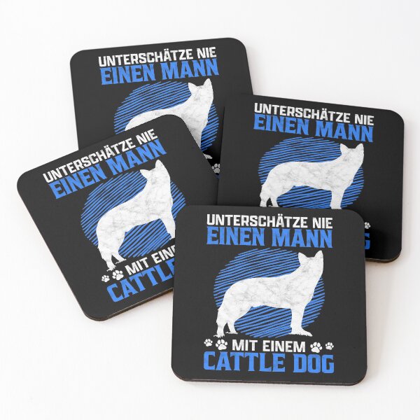 Item preview, Man with Australian Cattle Dog Sheepdog Gift designed and sold by madgrfx.
