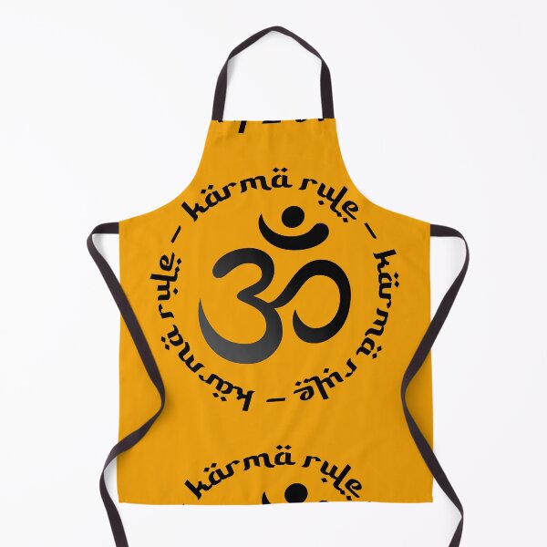 Item preview, Karma Rule - Classic Black Ohm Hebrew Style on Orange designed and sold by NoMatterLab.