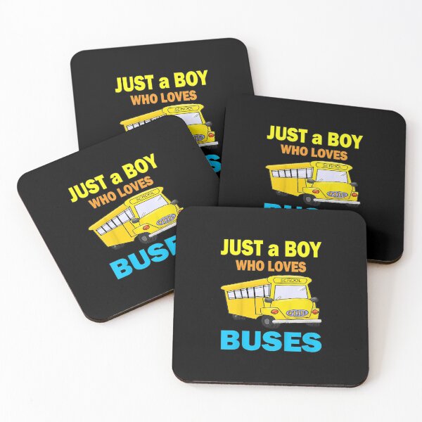 Aperçu de l'œuvre Juste un garçon qui aime les autobus scolaires Amoureux des bus mignons créée et vendue par Logan Dicks.