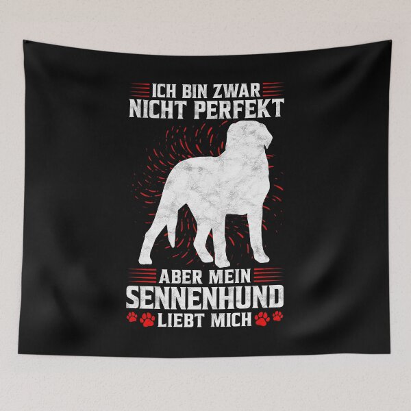Item preview, My Swiss Mountain Dog Loves Me Mountain Dog Saying designed and sold by madgrfx.