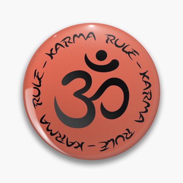 Item preview, Karma Rule - Classic Black Ohm Oriental Style on Red designed and sold by NoMatterLab.