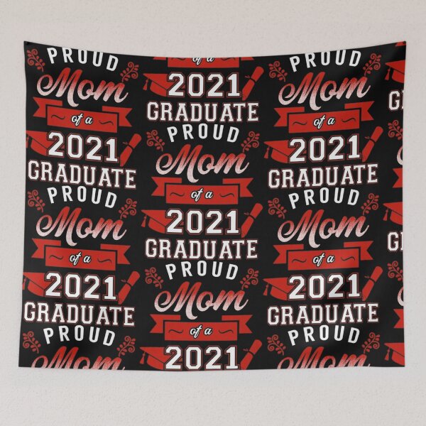 Item preview, proud mom of a 2021 senior red designed and sold by bunngu2020.