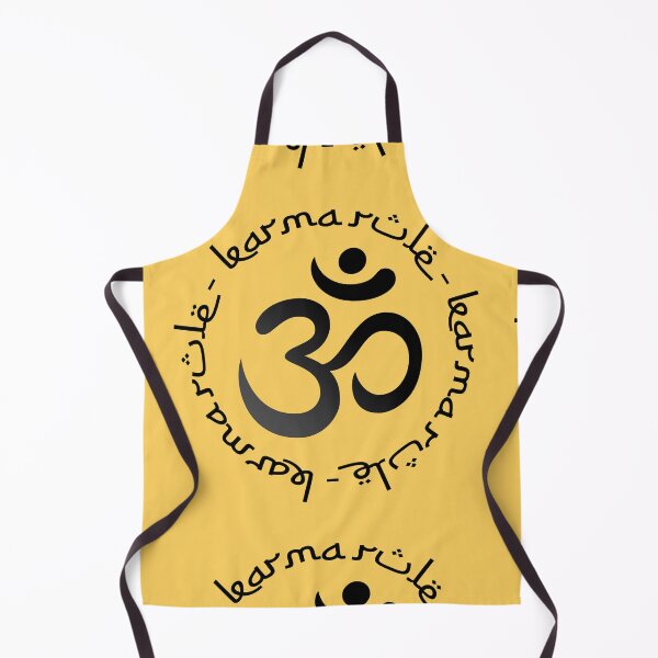Item preview, Karma Rule - Classic Black Ohm Arabic Style on Yellow designed and sold by NoMatterLab.