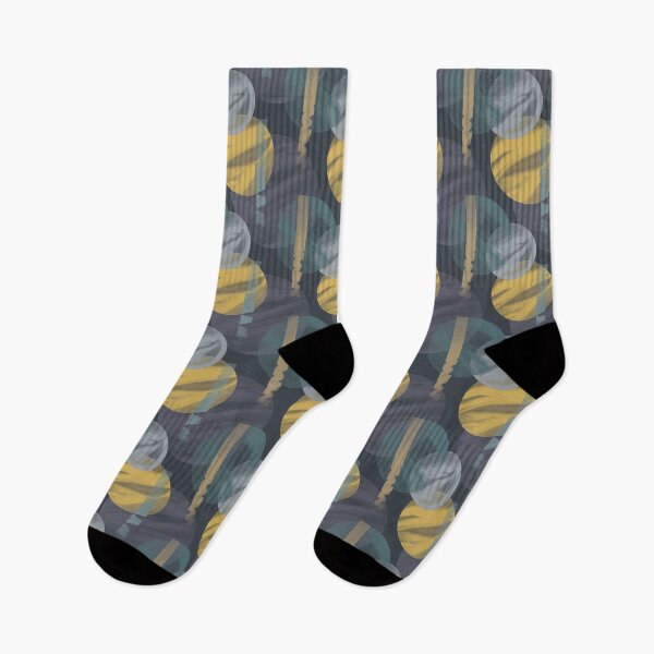 Item preview, Geometric, yellow-green-purple abstract pattern. designed and sold by UVI-CA.
