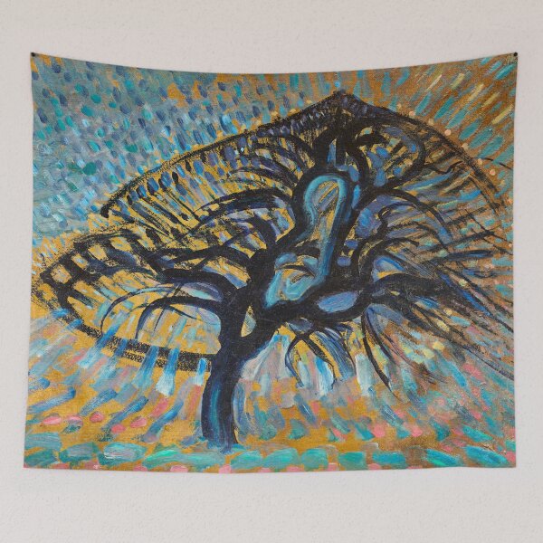 Artikelvorschau, Apfelbaum, Pointillist Version - Piet Mondrian entworfen und verkauft von brushandframes.