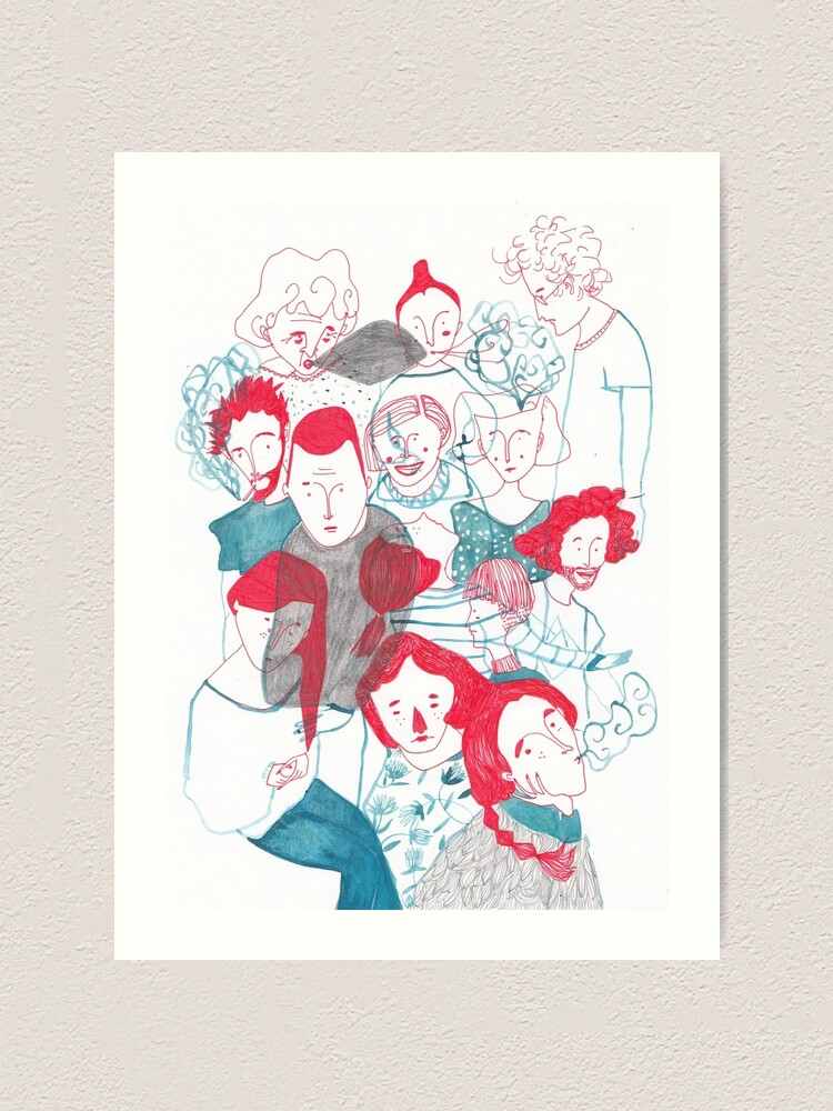 Alternate view of people are people Art Print
