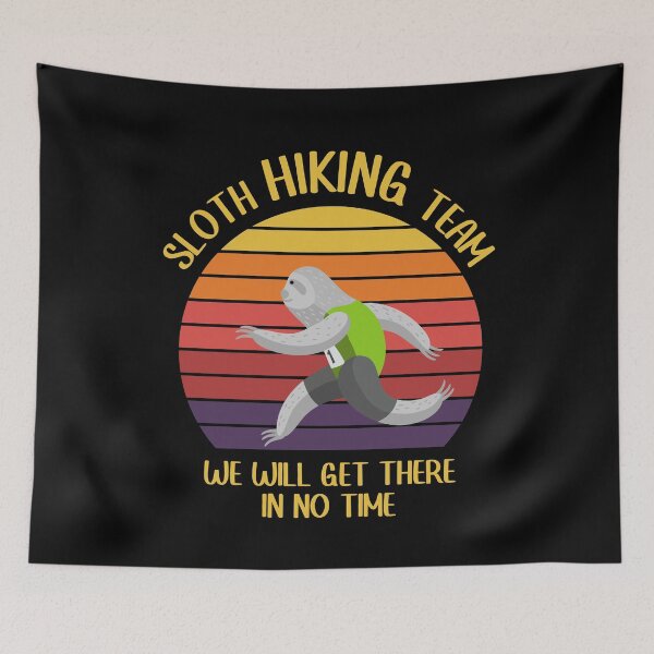 Item preview, sloth hiking team designed and sold by Design Universe.