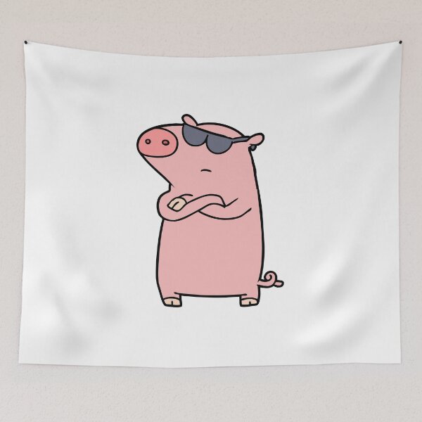 Item preview, Glass Wearing Cool Funny Pig  Swag  designed and sold by Mariano Topno.