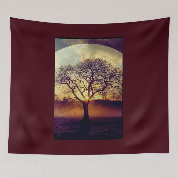 Item preview, Nature's beauty tree sun and moon design designed and sold by authenticwords.