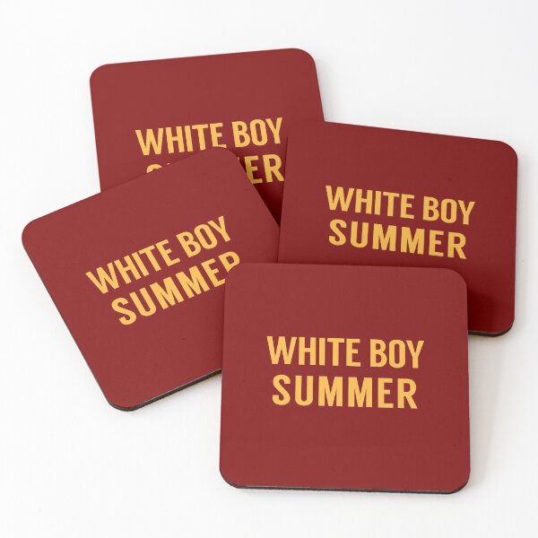 Item preview, White Boy Summer in Burgundy and Mustard designed and sold by tinyteacups.