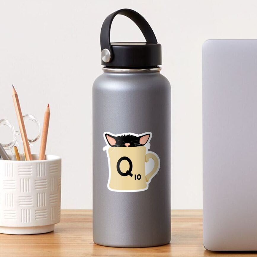 Q has a kitten Sticker