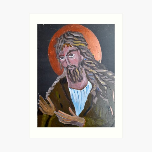 JOHN THE BAPTIST ICON Art Print