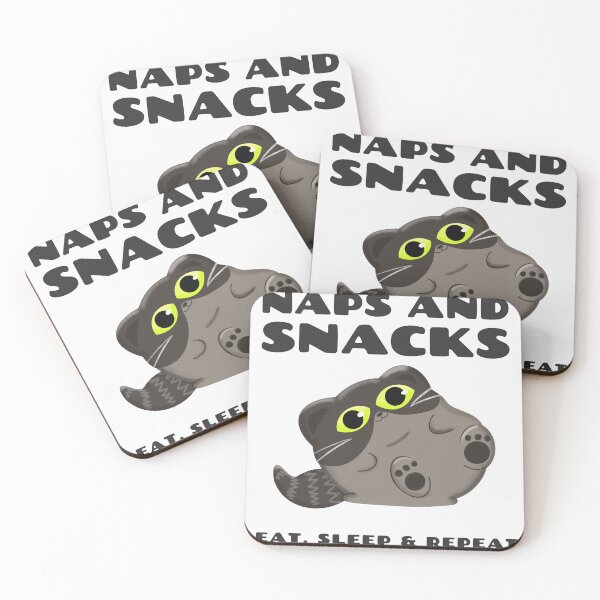 Item preview, Cats naps and snacks designed and sold by AnimalsCartoon.