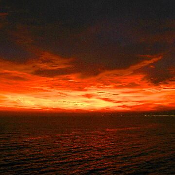 Artwork thumbnail, Mediterranean sunset at dusk by AnnetteArt