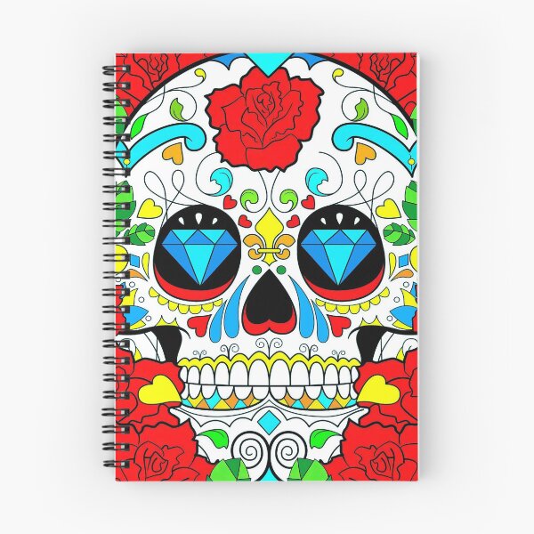 Item preview, Skull with Red Rose - Halloween 2021 designed and sold by flowerskeletons.