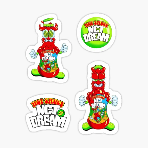 Nct Dream Hot Sauce Sticker Set Sticker For Sale By Katherinesbored Redbubble 8071