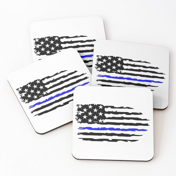 Item preview, Police Blue Line Flag designed and sold by TraceysTreasure.