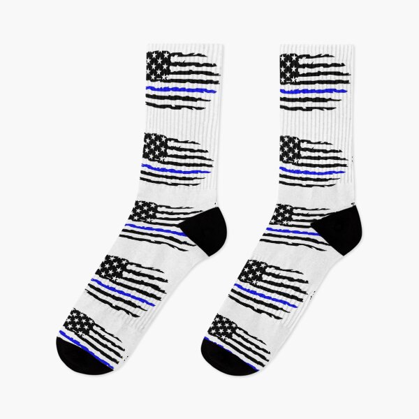 Item preview, Police Blue Line Flag designed and sold by TraceysTreasure.
