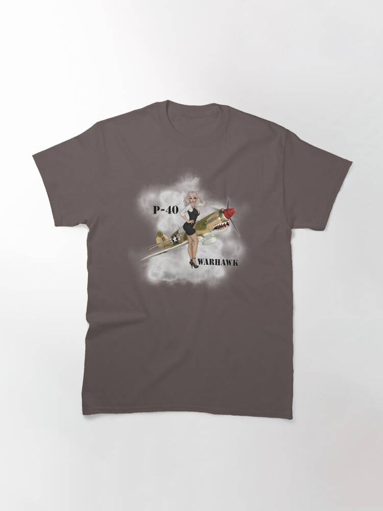 Alternate view of P-40 Pin Up Art Classic T-Shirt