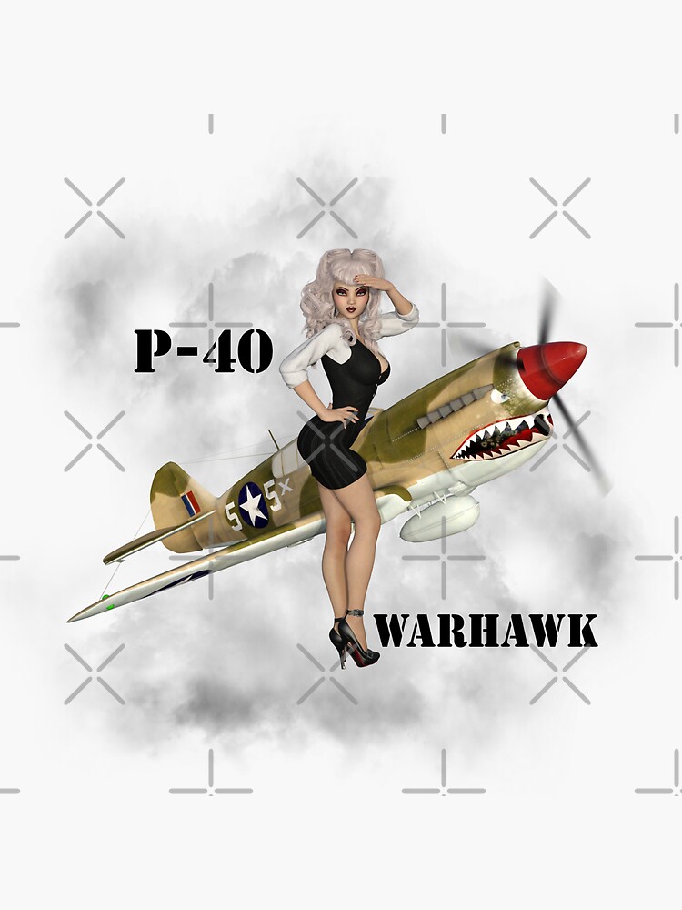 P-40 Pin Up Art by Gypsykiss