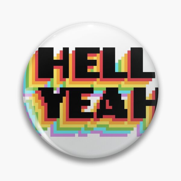 Artikelvorschau, Hölle ja Regenbogen Pixel Kunst entworfen und verkauft von TheWendtAway.