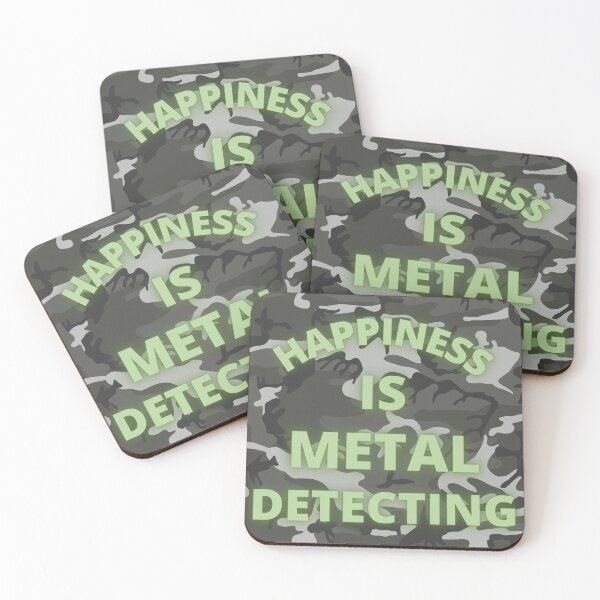 Item preview, happiness is metal detecting , detectorist treasure hunter designed and sold by kawrdesigns.