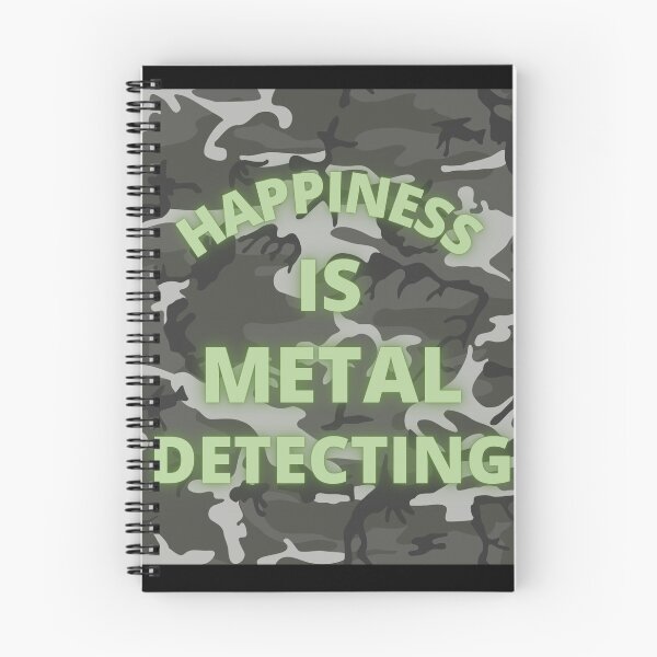 Item preview, happiness is metal detecting , detectorist treasure hunter designed and sold by kawrdesigns.
