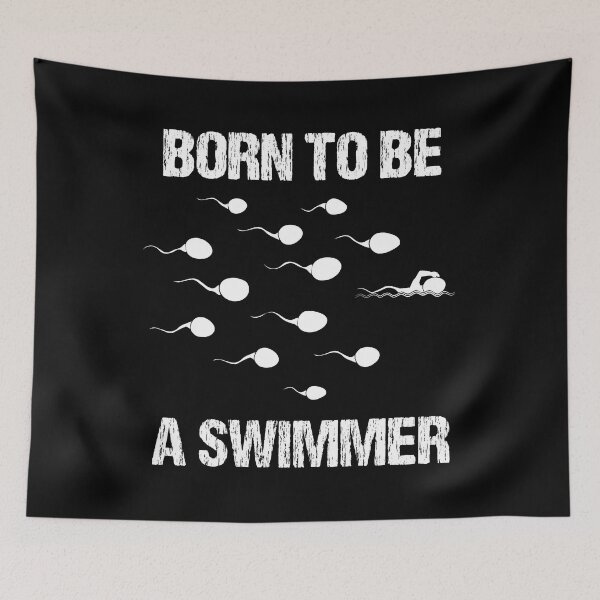 Item preview, Born to Be a Swimmer Funny designed and sold by TravelScientist.