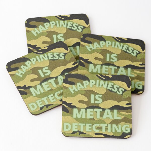 Item preview, happiness is metal detecting , detectorist treasure hunter designed and sold by kawrdesigns.