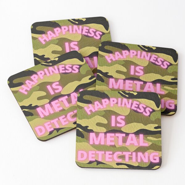 Item preview, happiness is metal detecting , detectorist treasure hunter designed and sold by kawrdesigns.