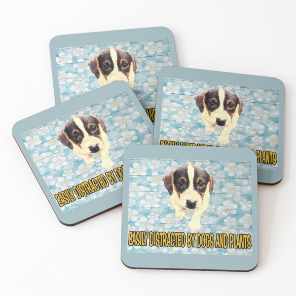 Item preview, easily distracted by dogs and plants nature pets designed and sold by toastygoat.